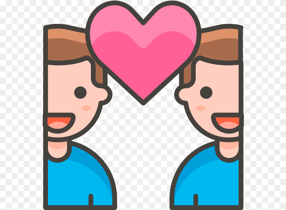 Couple With Heart Man Man Serdce V Ladonyah Risunok, Face, Head, Person, Baby Free Png Download