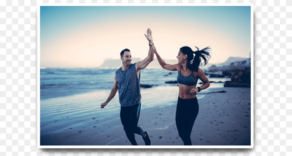 Couple Working Out On Beach, Adult, Person, Woman, Leisure Activities Free Transparent Png