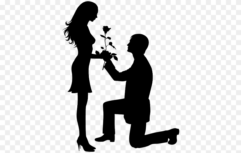 Couplegoals Couple Silhouette Love Black Rose Valentine, Gray Png Image