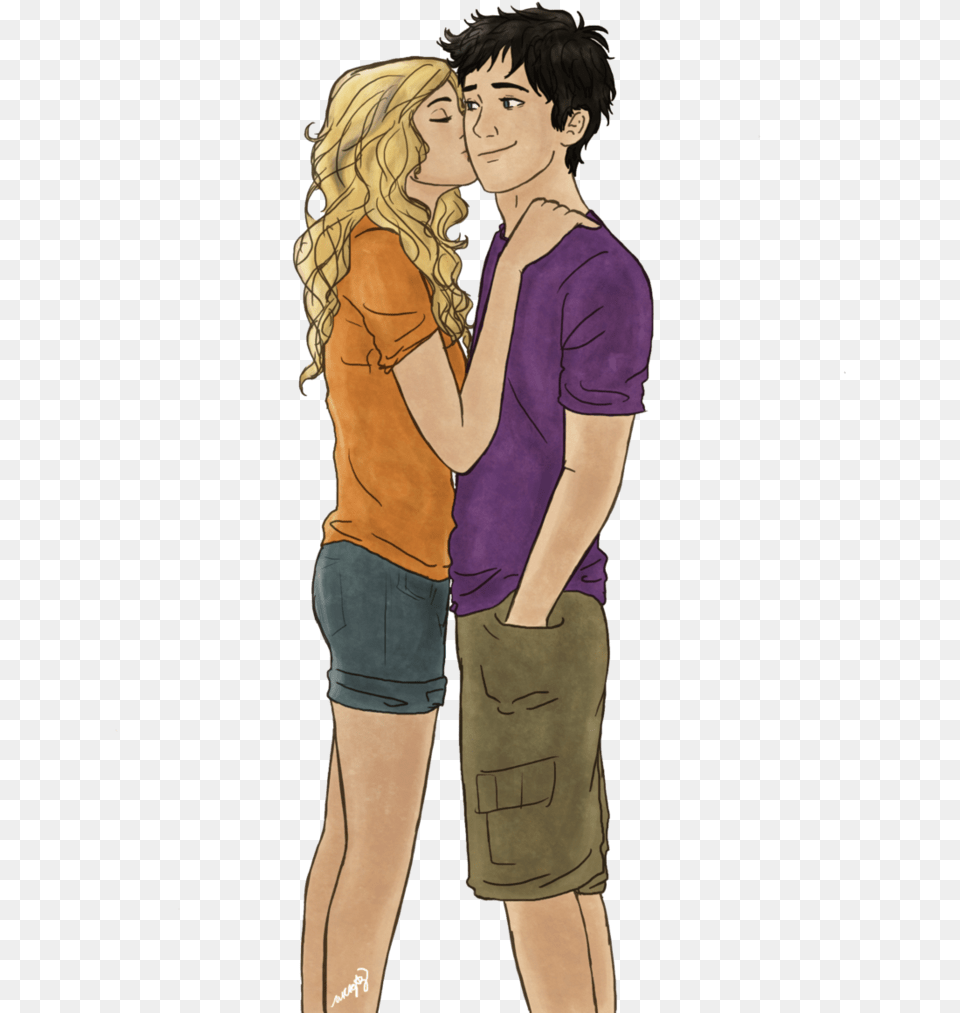 Couples Of Percy Jackson Series Images Nothing39s Changed Annabeth From The Heroes Of Olympus, Shorts, Clothing, Romantic, Person Png Image