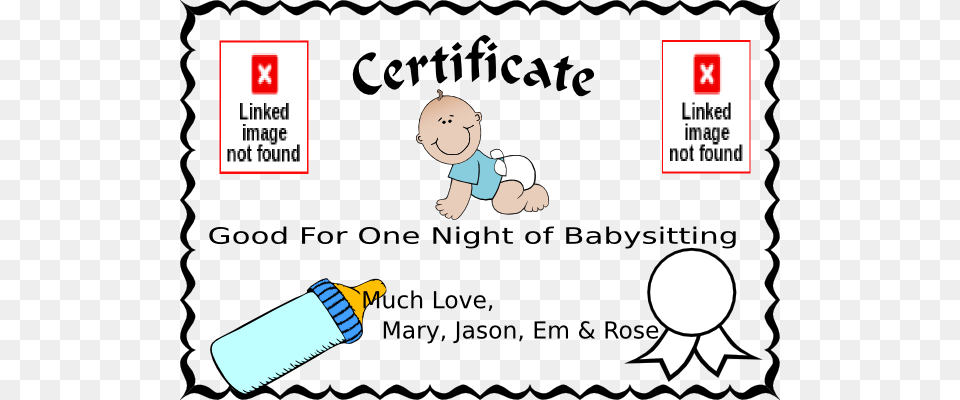Coupon Clipart Transparent Picture Certificate Borders And Frames, Baby, Person, Text, Face Png Image