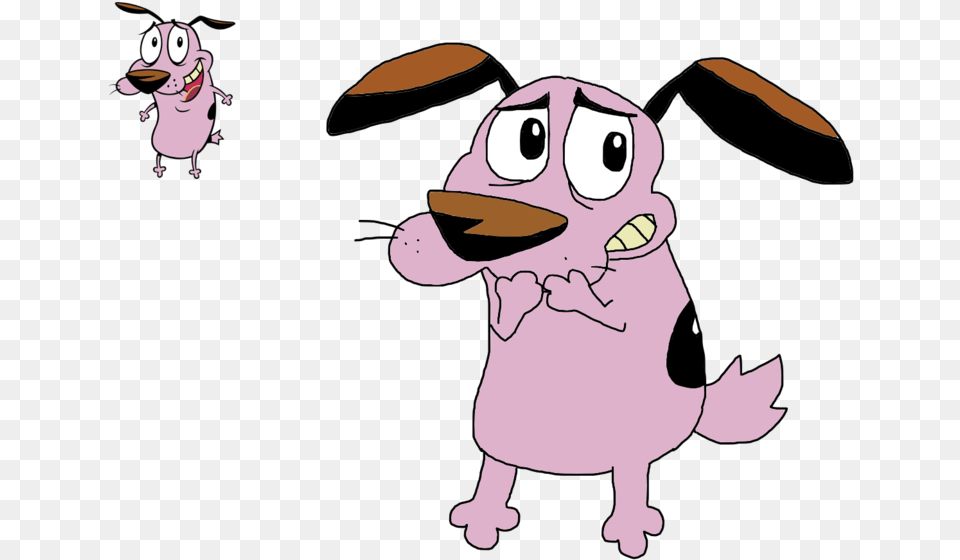 Courage Courage The Cowardly Dog, Cartoon, Animal, Bear, Mammal Free Png Download