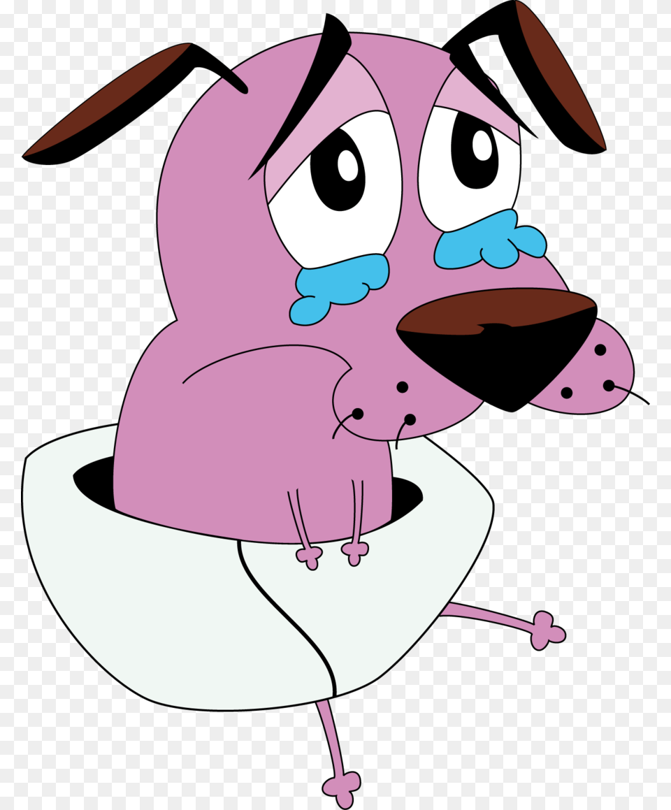 Courage Courage The Cowardly Dog In Dogs, Cartoon, Animal, Shark, Sea Life Free Png Download