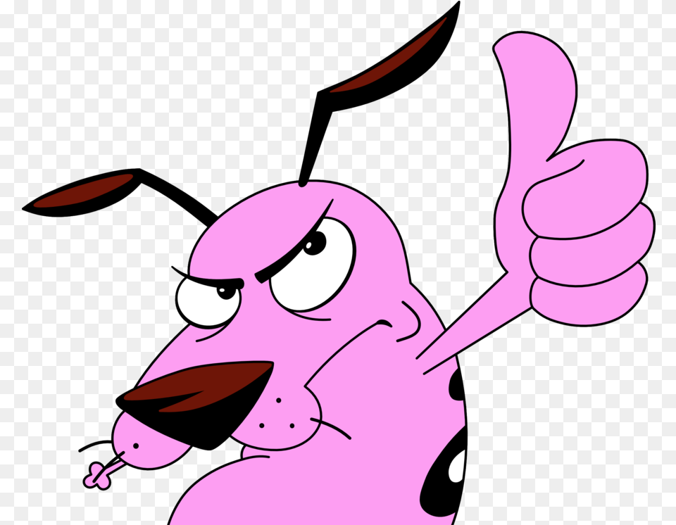Courage The Cowardly Dog Courage The Cowardly Dog Angry, Cutlery, Spoon, Cartoon, Purple Png Image