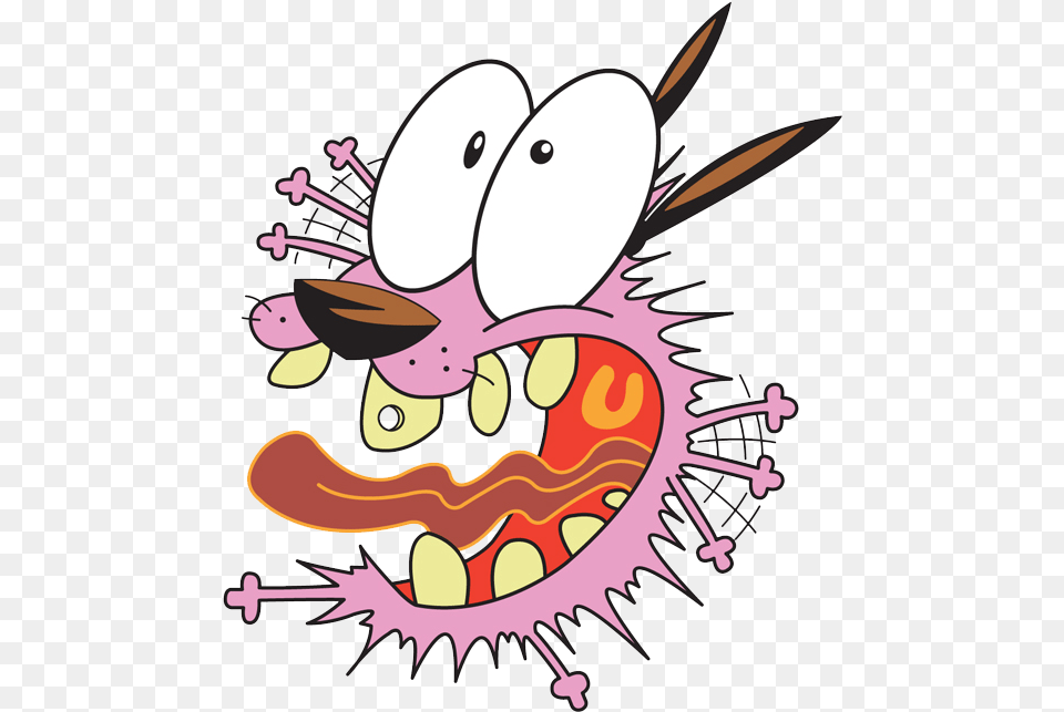 Courage The Cowardly Dog Courage The Cowardly Dog Scared, Graphics, Art, Invertebrate, Insect Free Png