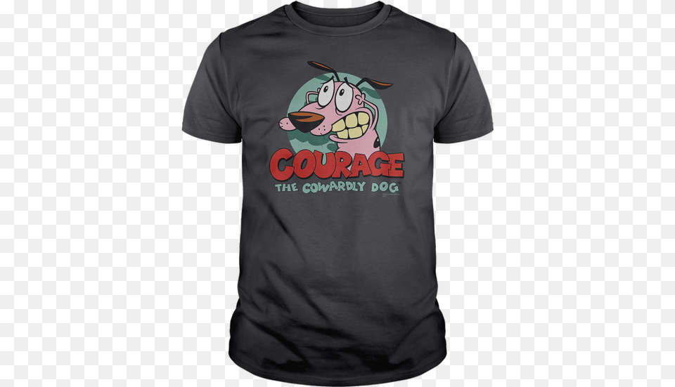 Courage The Cowardly Dog Courage The Cowardly Dog T Shirt, Clothing, T-shirt Png Image
