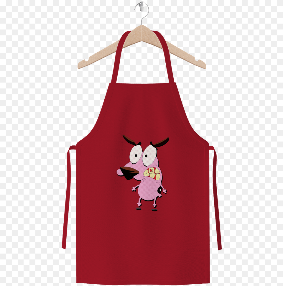 Courage The Cowardly Dog Premium Jersey Apron Apron, Clothing, Animal, Bird, Accessories Png