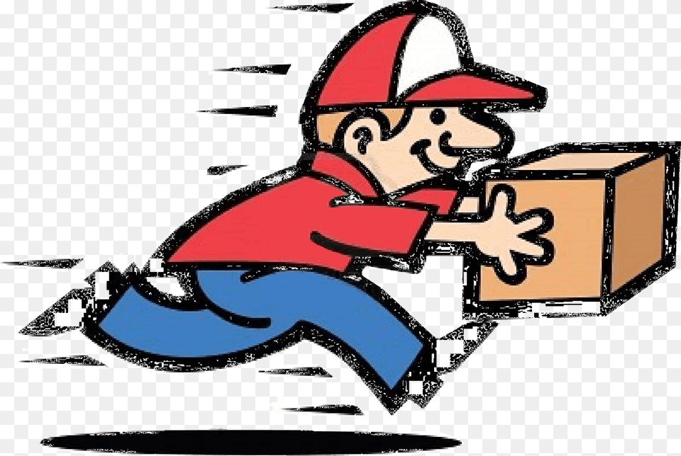 Courier Package Delivery Clip Art Courier Service Clipart, Box, Cardboard, Carton, Person Png