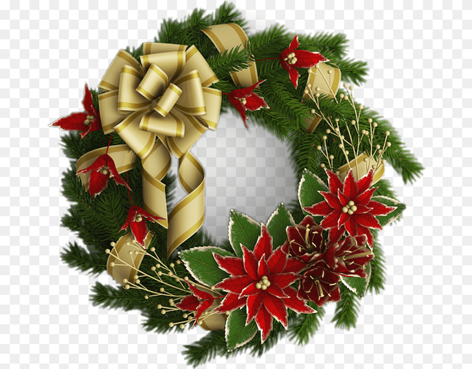 Couronne De Nol Tube Christmas Wreath Christmas Day, Plant Free Transparent Png