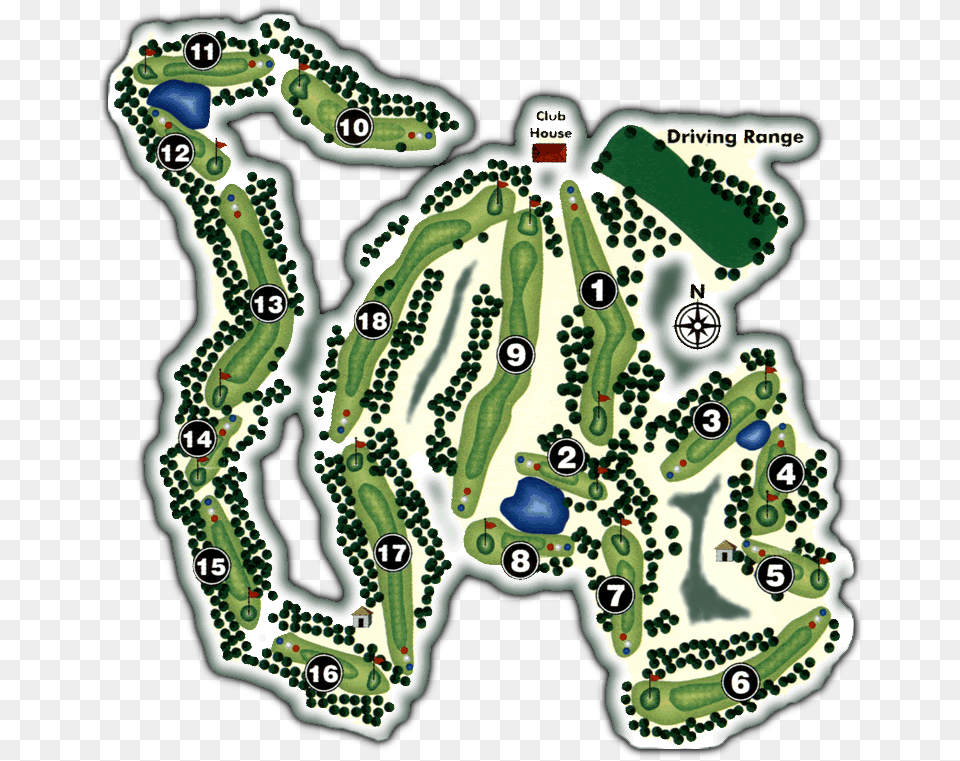 Course Overview Pinetop Country Club Golf Course Map, Chart, Plot, Nature, Outdoors Free Transparent Png