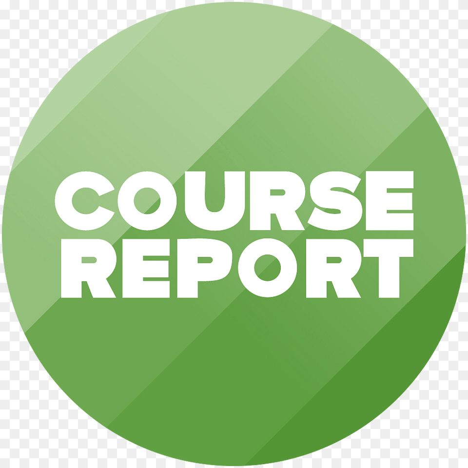 Course Report Round Logo, Green, Disk Free Png