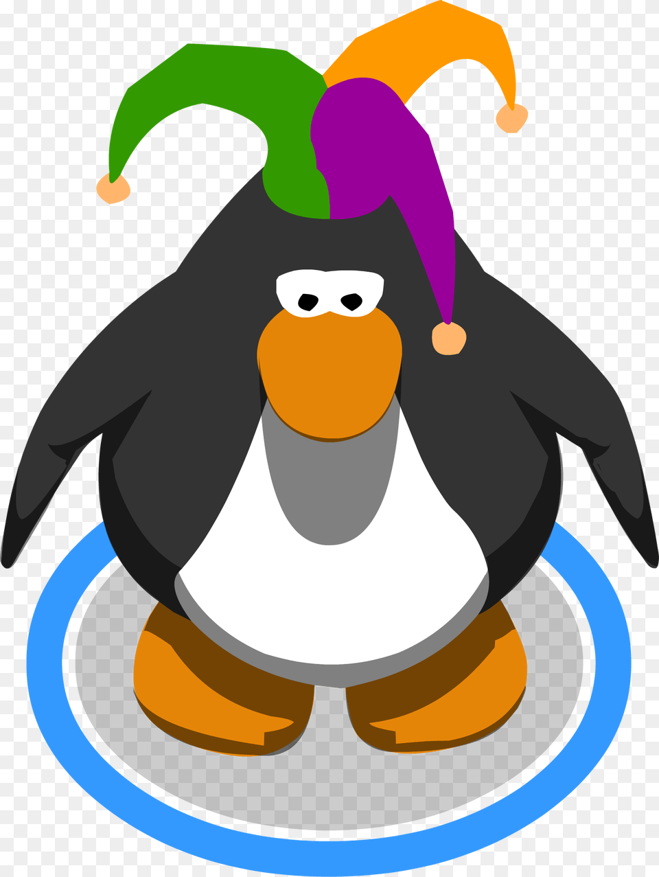 Court Jester Hat In Game Red Penguin Club Penguin, Animal, Bird, Person Free Png Download