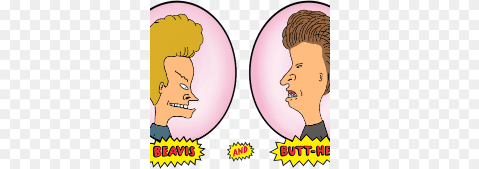 Courtesy Of Mike Judge Mtv Beavis And Butthead Heads, Head, Person, Face, Book Png