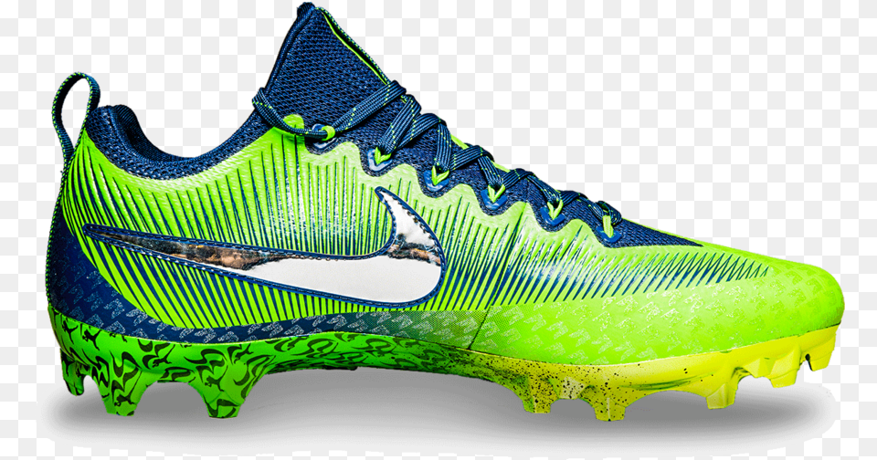 Courtesy Seahawks Com Youth Seahawks Cleats, Clothing, Footwear, Running Shoe, Shoe Free Transparent Png