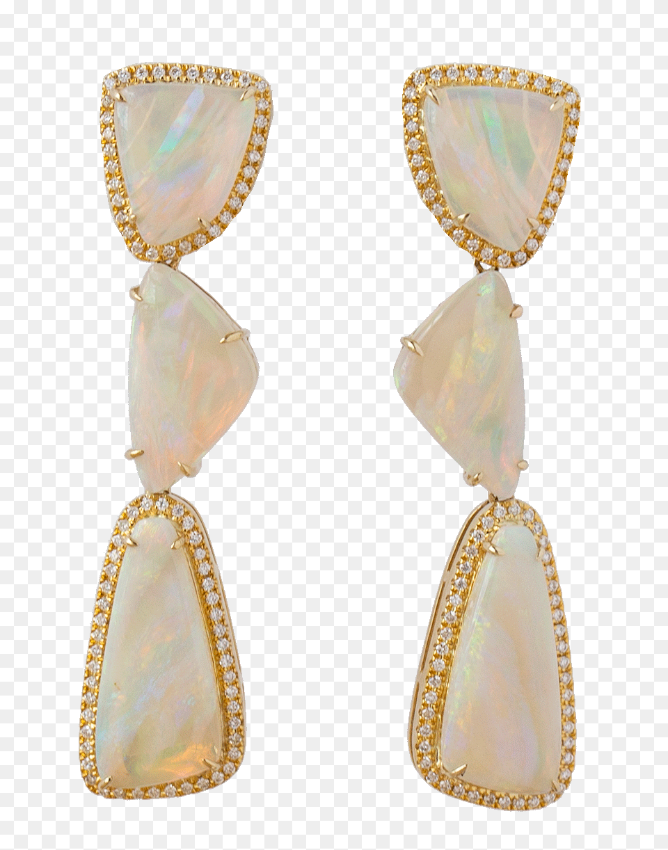Courtney Lauren Opal And Diamond Earrings Marissa Collections, Accessories, Earring, Gemstone, Jewelry Png