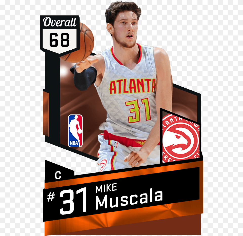 Courtney Lee Nba 2k18 Download Mike Muscala Nba, Advertisement, Adult, Poster, Person Free Png