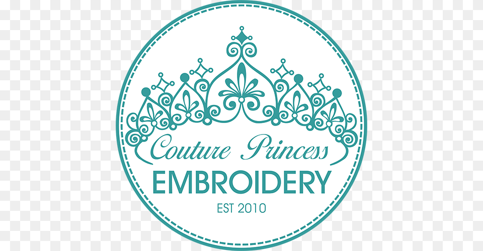 Couture Princess Embroidery Couture Princess Embroidery Logo Queen, Accessories, Pattern, Disk, Jewelry Free Png Download