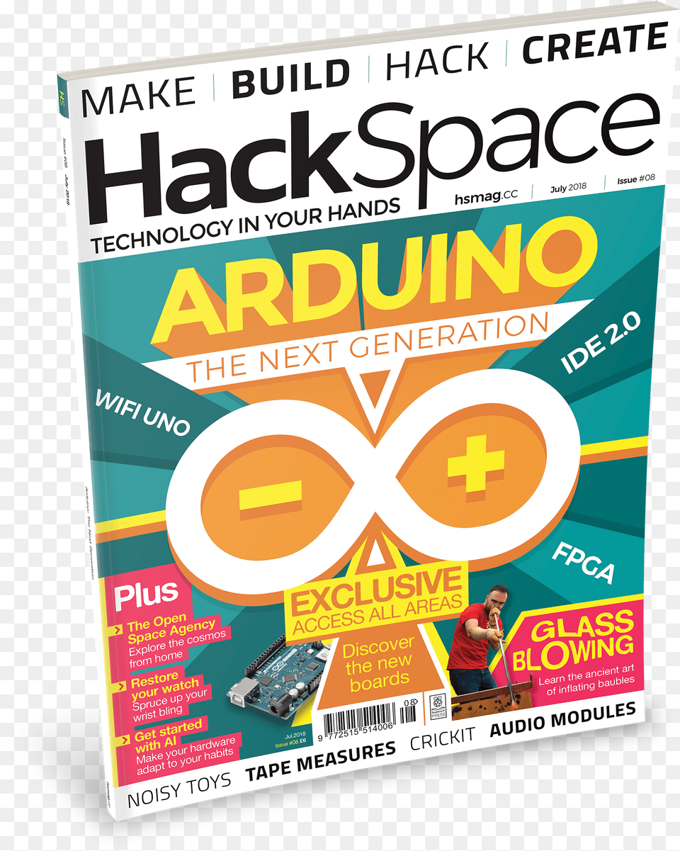 Cover 3d Arduino Magazine, Advertisement, Poster, Person, Glove Free Transparent Png