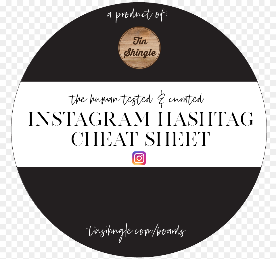 Cover Art Instagram Hashtag Cheat Sheet Circle, Book, Publication, Disk, Text Free Png Download