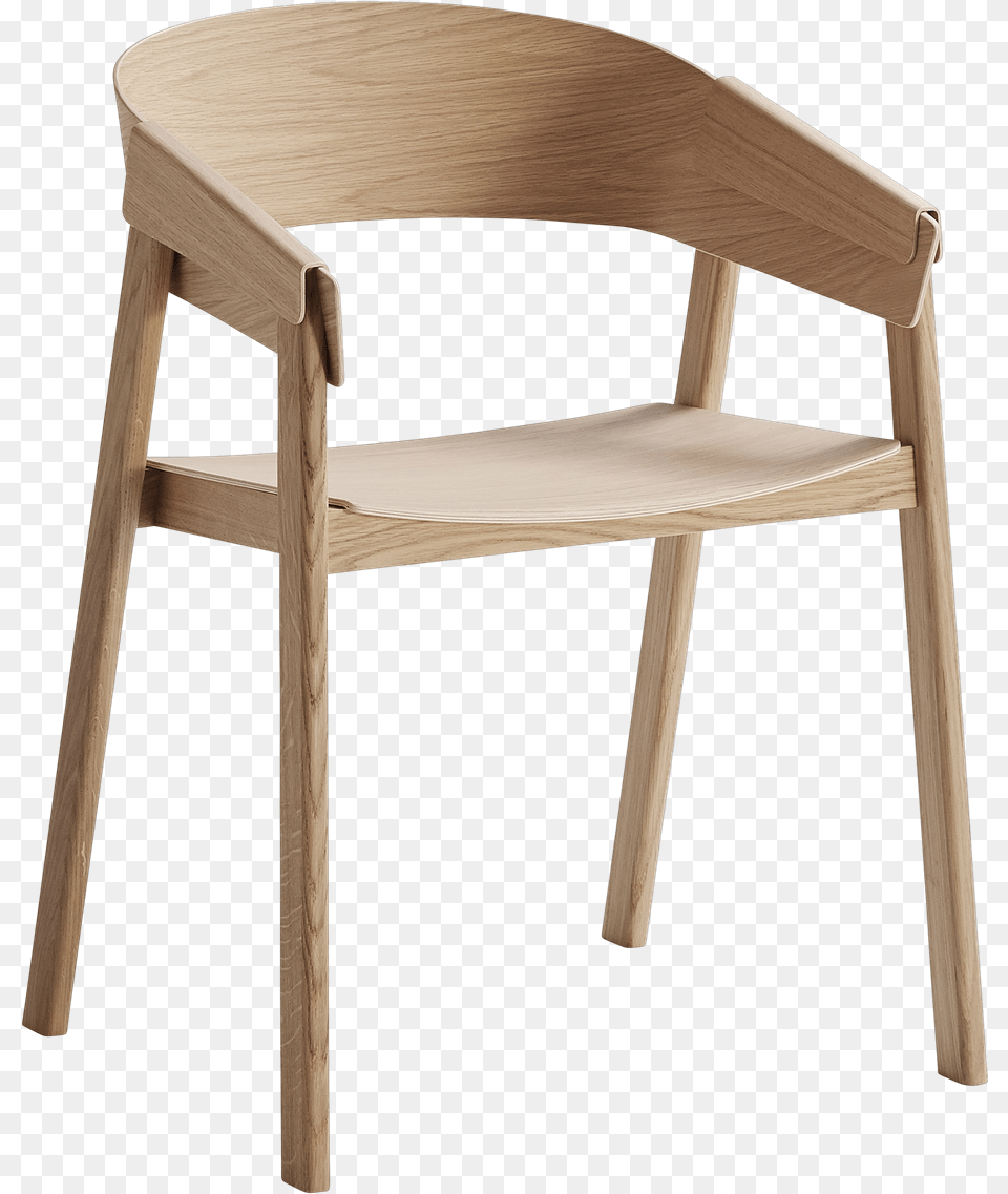 Cover Chair Oak Cover Chair Muuto, Furniture, Plywood, Wood Png Image