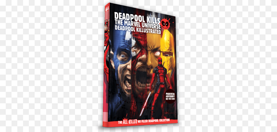 Cover Deadpool All Killer No Filler, Book, Publication, Comics, Person Png Image