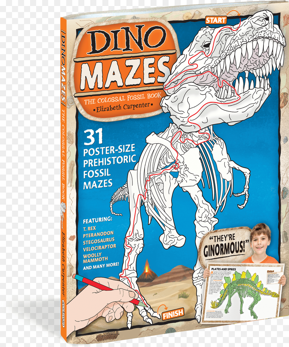 Cover Dinomazes The Colossal Fossil Book Free Png
