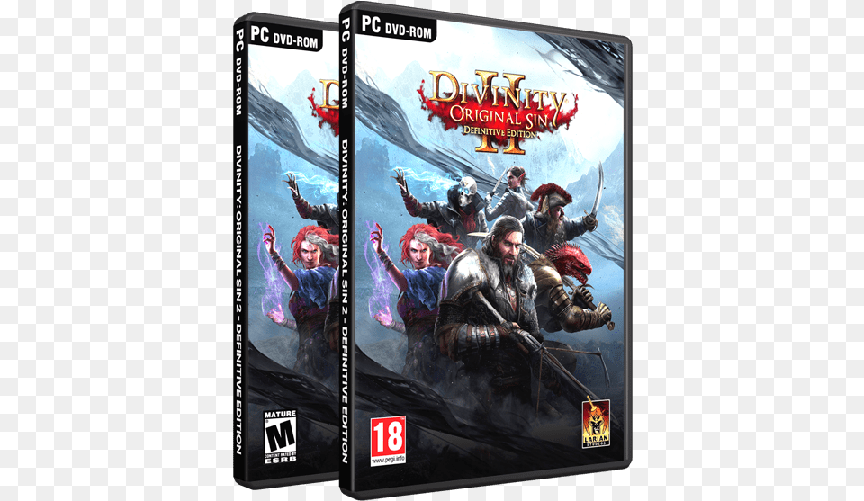 Cover Divinity Original Sin 2 Definitive Edition Box Pc Game, Book, Publication, Adult, Person Free Png Download