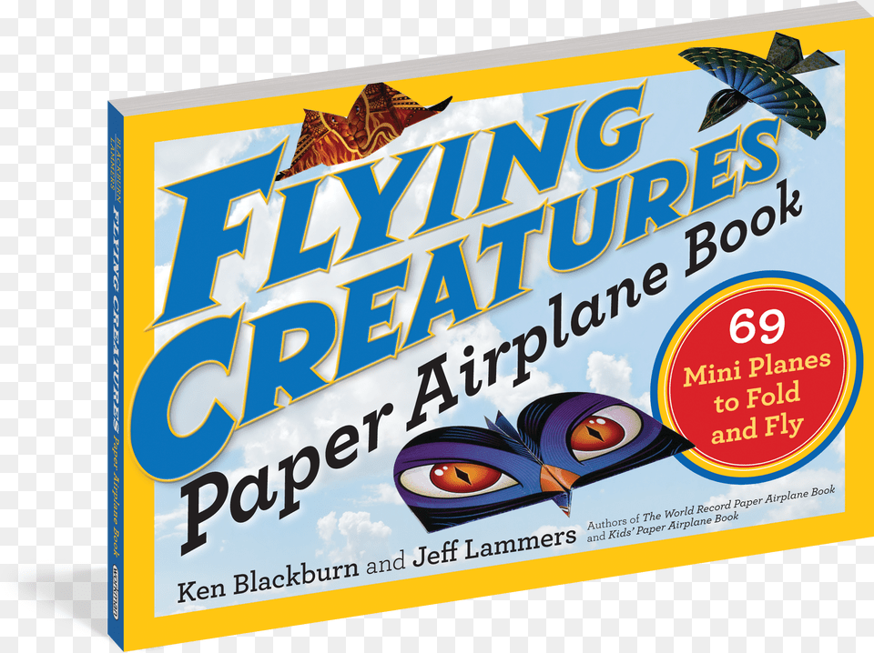Cover Flying Creatures Paper Airplane Book, Advertisement, Poster Free Png Download