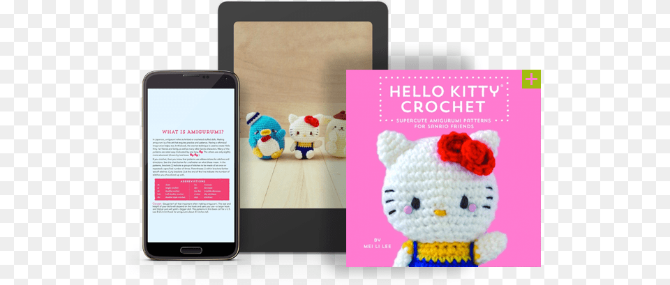 Cover For Hello Kitty Crochet Phantom Of Menace Shakespeare, Electronics, Mobile Phone, Phone, Toy Free Png Download