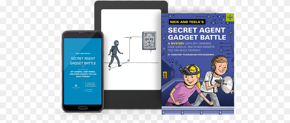 Cover For Nick And Tesla39s Secret Agent Gadget Battle Secret Agent Gadget Battle Hardcover, Publication, Book, Comics, Electronics Free Png
