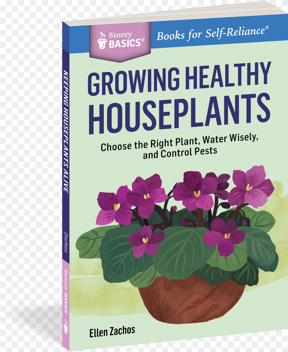 Cover Growing Healthy Houseplants Book, Flower, Plant, Potted Plant, Herbal Free Transparent Png