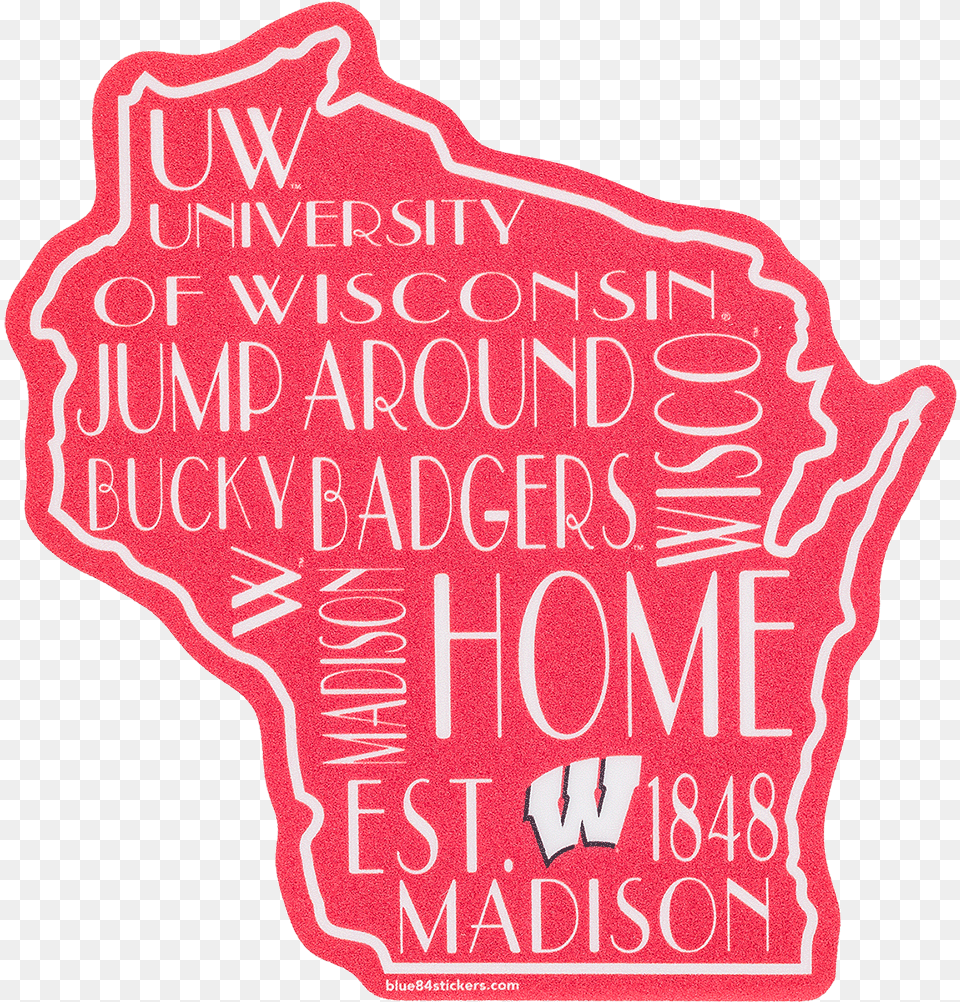 Cover Image For Blue 84 Wisconsin Outline Decal Wisconsin Outline, Sticker, Advertisement, Poster, Food Free Png Download