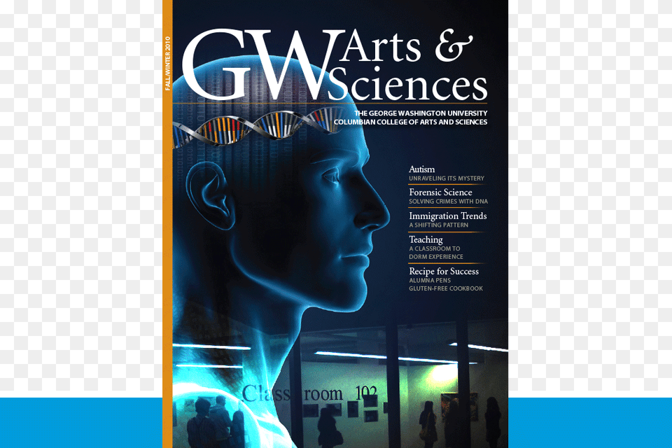 Cover Of The 2010 Gw Arts Amp Sciences Magazine Covering Brain, Advertisement, Poster, Adult, Female Free Png