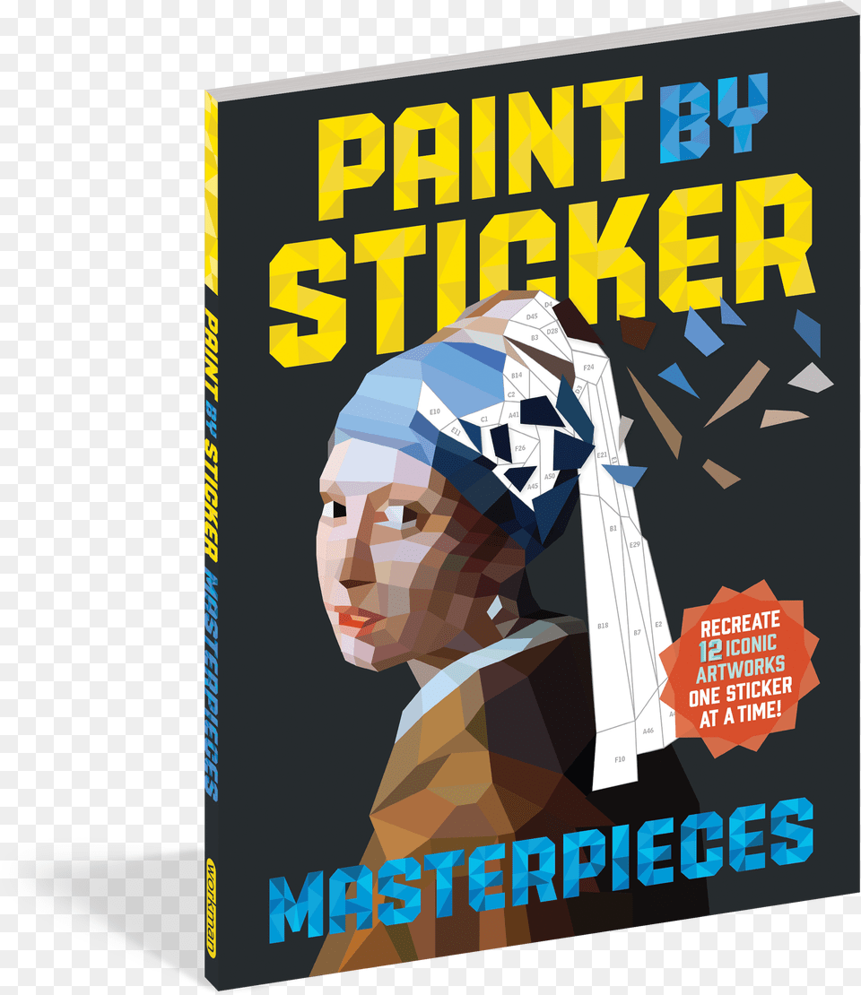 Cover Paint By Sticker Famous Masterpieces Book, Hat, Publication, Cap, Clothing Png Image