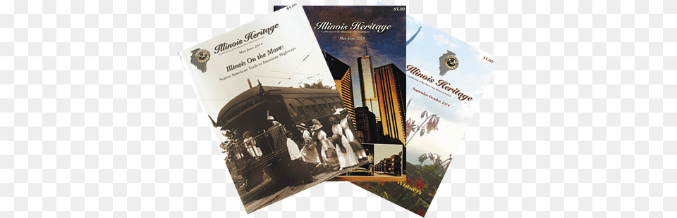 Cover Photos Of Illinois Heritage Magazine Cloud Gate, Advertisement, Poster, Book, Publication Png Image