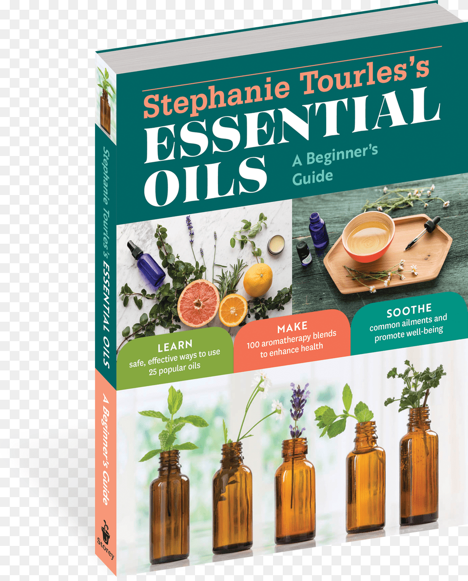 Cover Stephanie Tourles39s Essential Oils, Herbal, Herbs, Plant, Bottle Free Transparent Png
