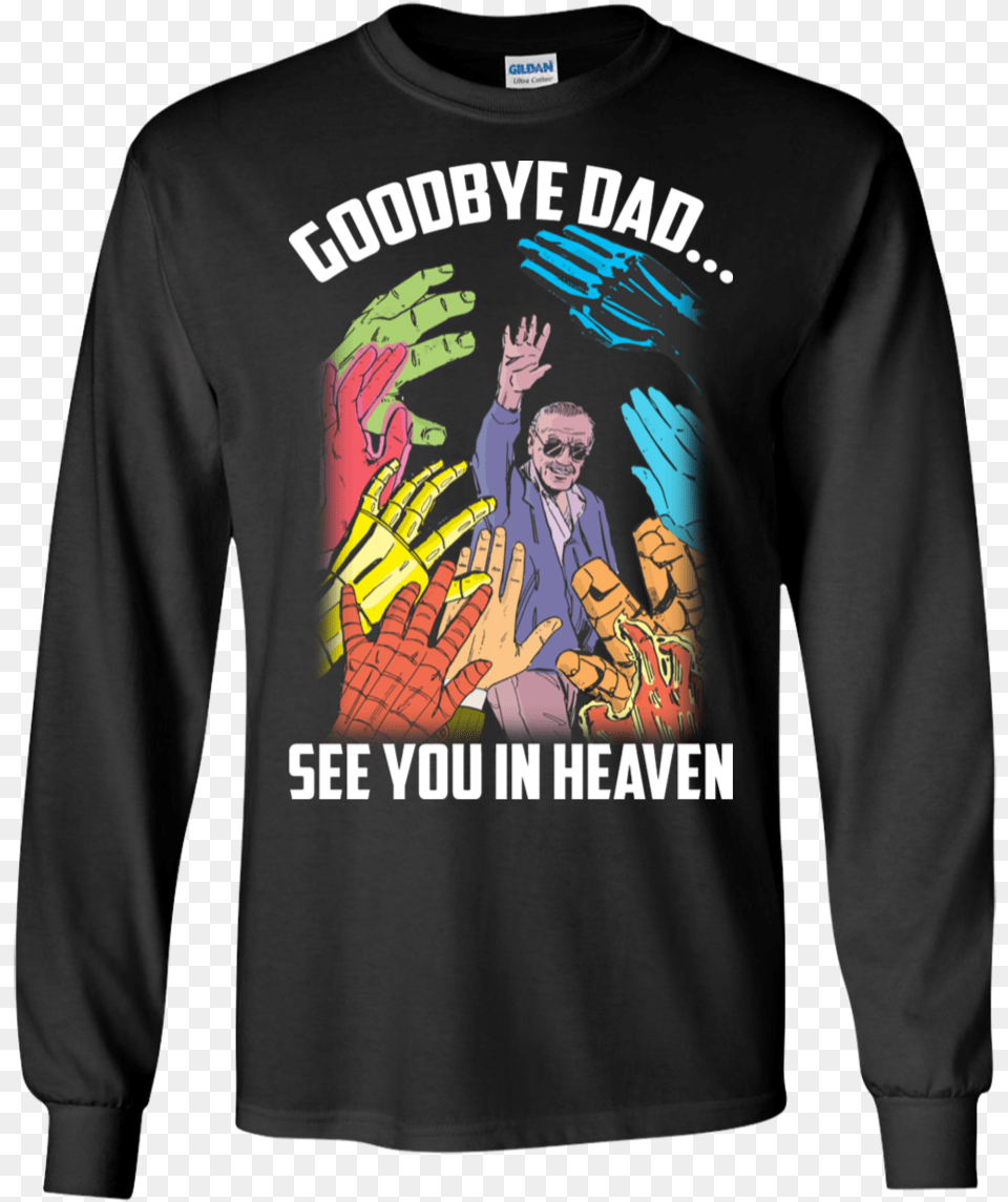 Cover Your Body With Amazing Goodbye Dad Stan Lee Stanley Merry Christmas Conor Mcgregor, T-shirt, Clothing, Sleeve, Long Sleeve Png