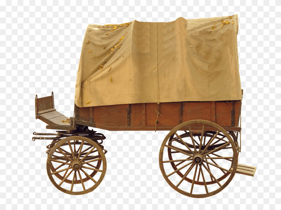 Covered Wagon Transportation, Vehicle, Machine, Wheel Free Png