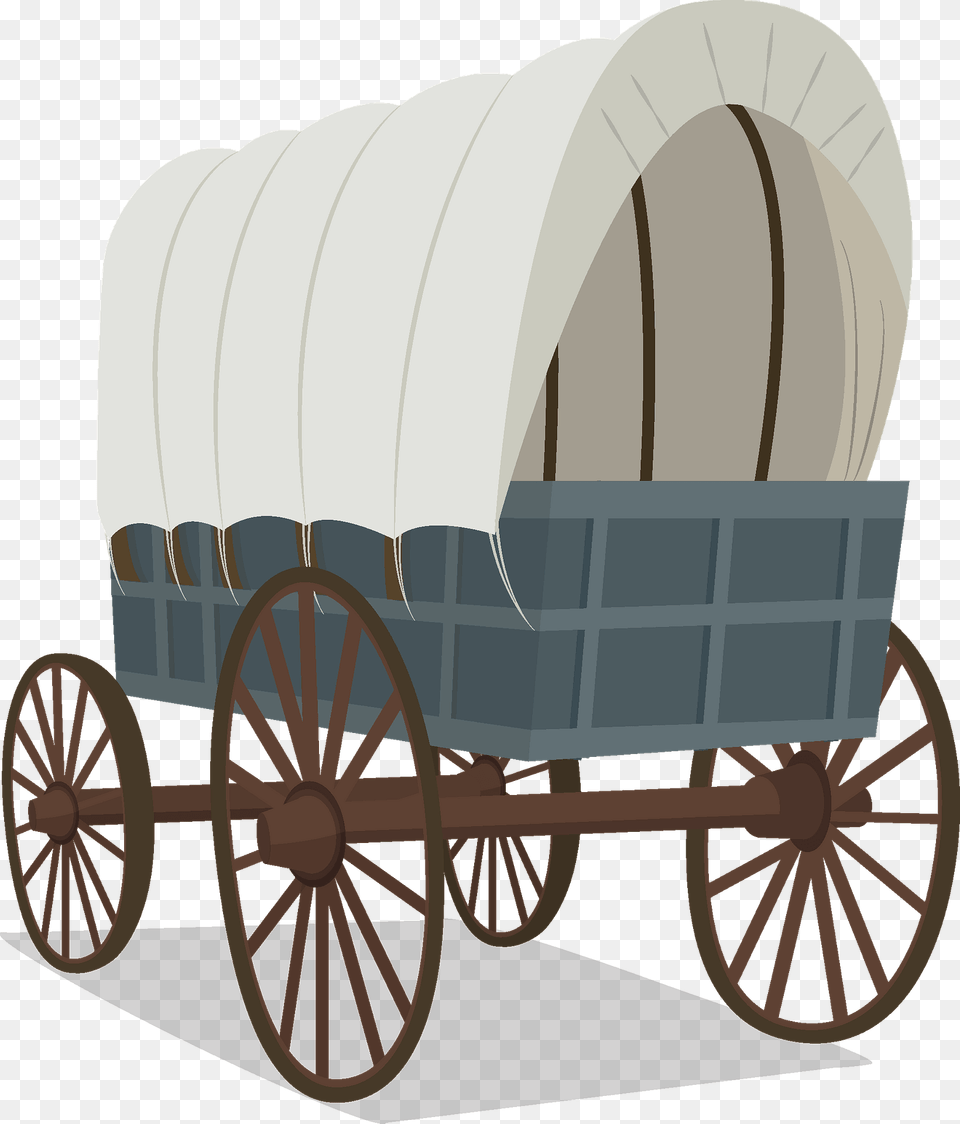 Covered Wagon Clipart, Transportation, Vehicle, Machine, Wheel Free Png