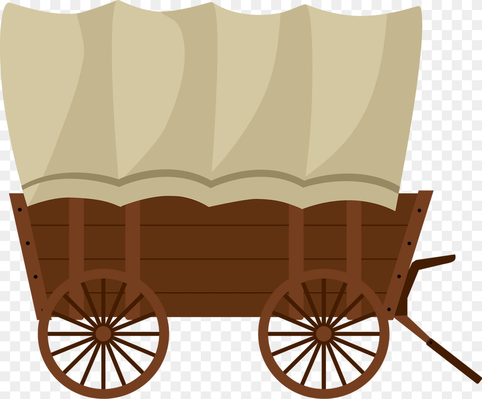 Covered Wagon Clipart, Transportation, Vehicle, Machine, Wheel Free Png Download
