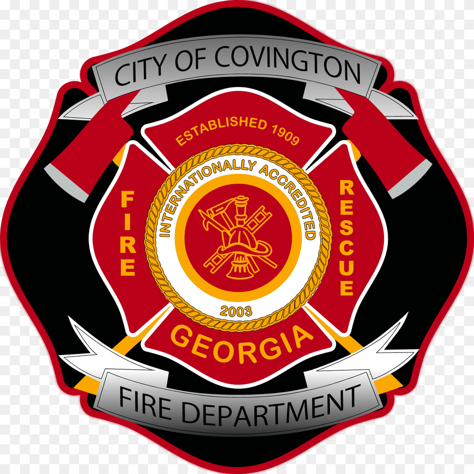 Covington Fire Department Logo, Badge, Symbol, Emblem, Dynamite Free Transparent Png