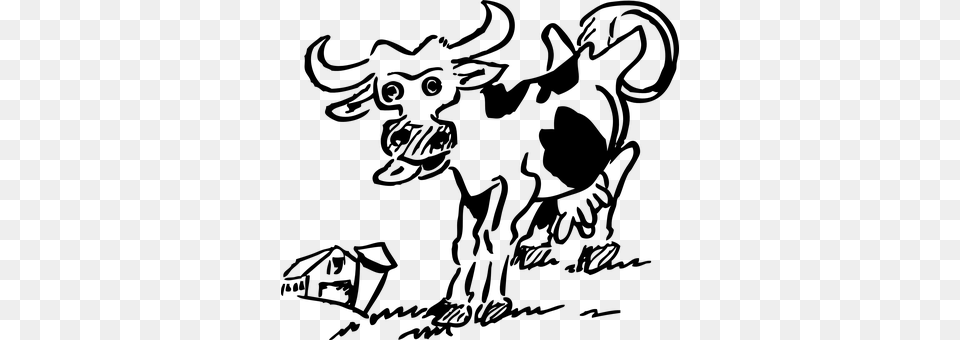 Cow Gray Png