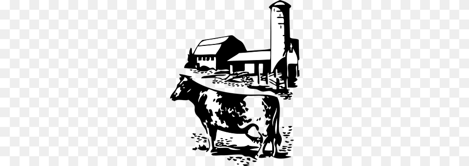 Cow Stencil, Animal, Mammal, Adult Png