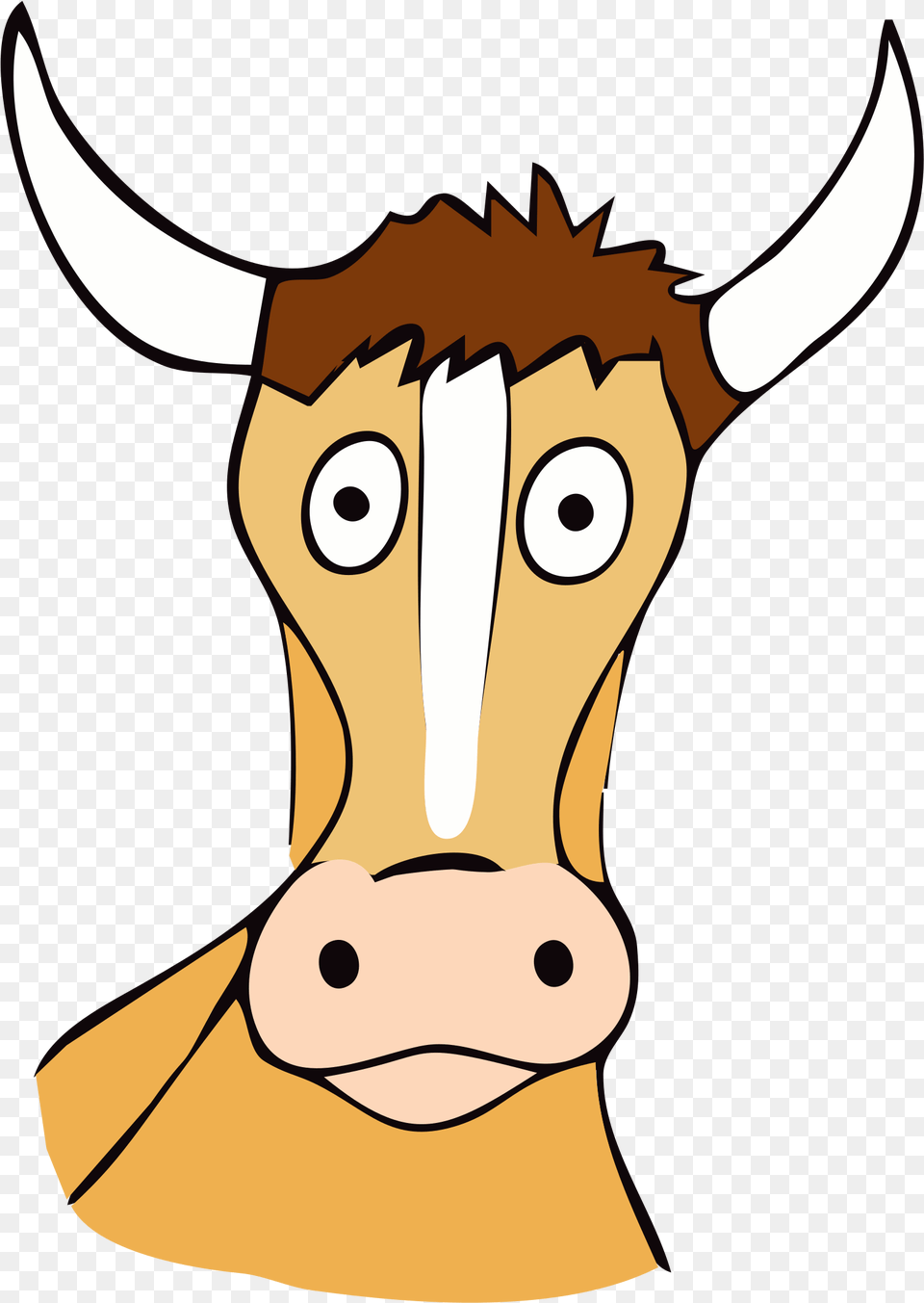 Cow Animal Mammal Ox Cartoon No Background Transparent Cabeca D Vaca Desenho, Fish, Sea Life, Shark, Cattle Png