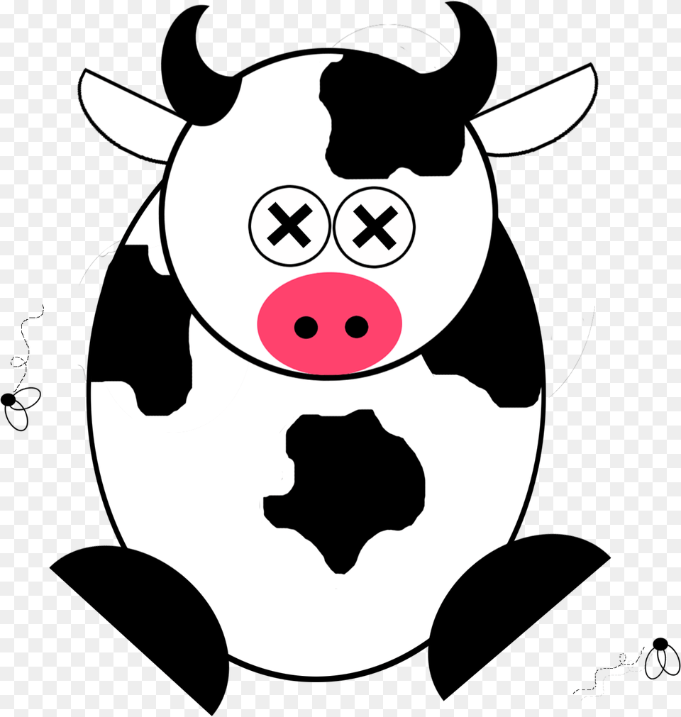 Cow Bclipart Best Nafdg Dead Cow Clipart, Animal, Mammal, Livestock, Cattle Png