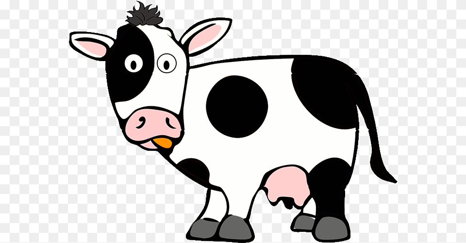 Cow Cartoon, Animal, Cattle, Dairy Cow, Livestock Png