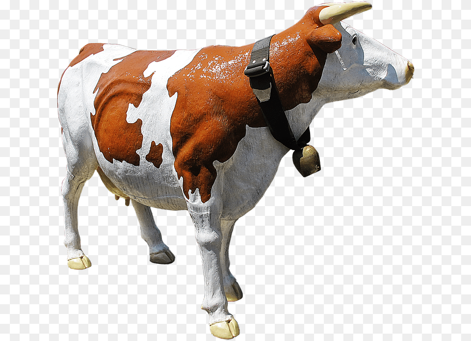 Cow Cattle Cowboy Sculpture Plastic Artificial Dairy Cow, Animal, Bull, Mammal, Livestock Free Transparent Png