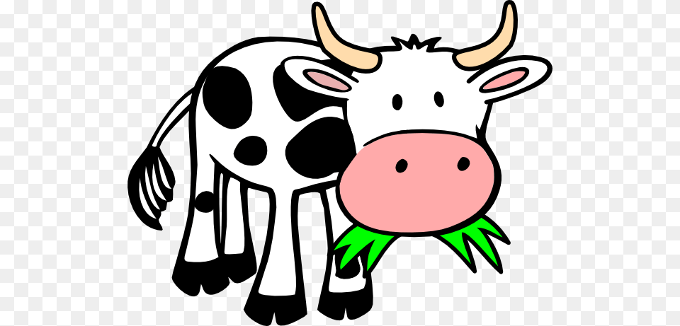 Cow Clip Art Cow Eating Grass Clip Art Diy Cow, Animal, Cattle, Dairy Cow, Livestock Free Png Download