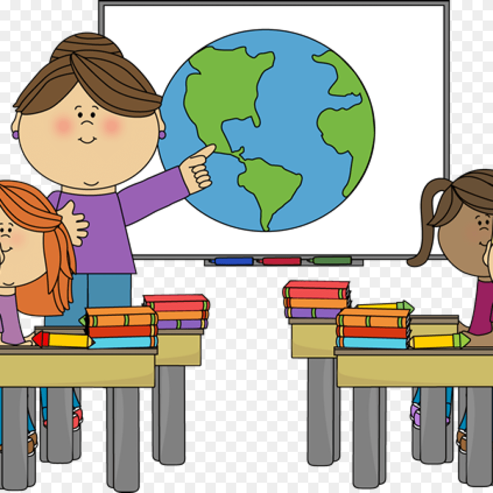 Cow Clipart 1 Classroom Clipart Students In A Teacher And Students Clipart, Baby, Person, Face, Head Free Png Download