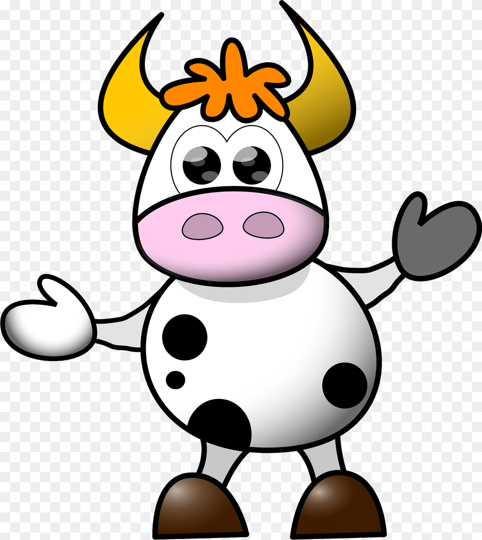Cow Clipart, Animal, Cattle, Livestock, Mammal Png Image